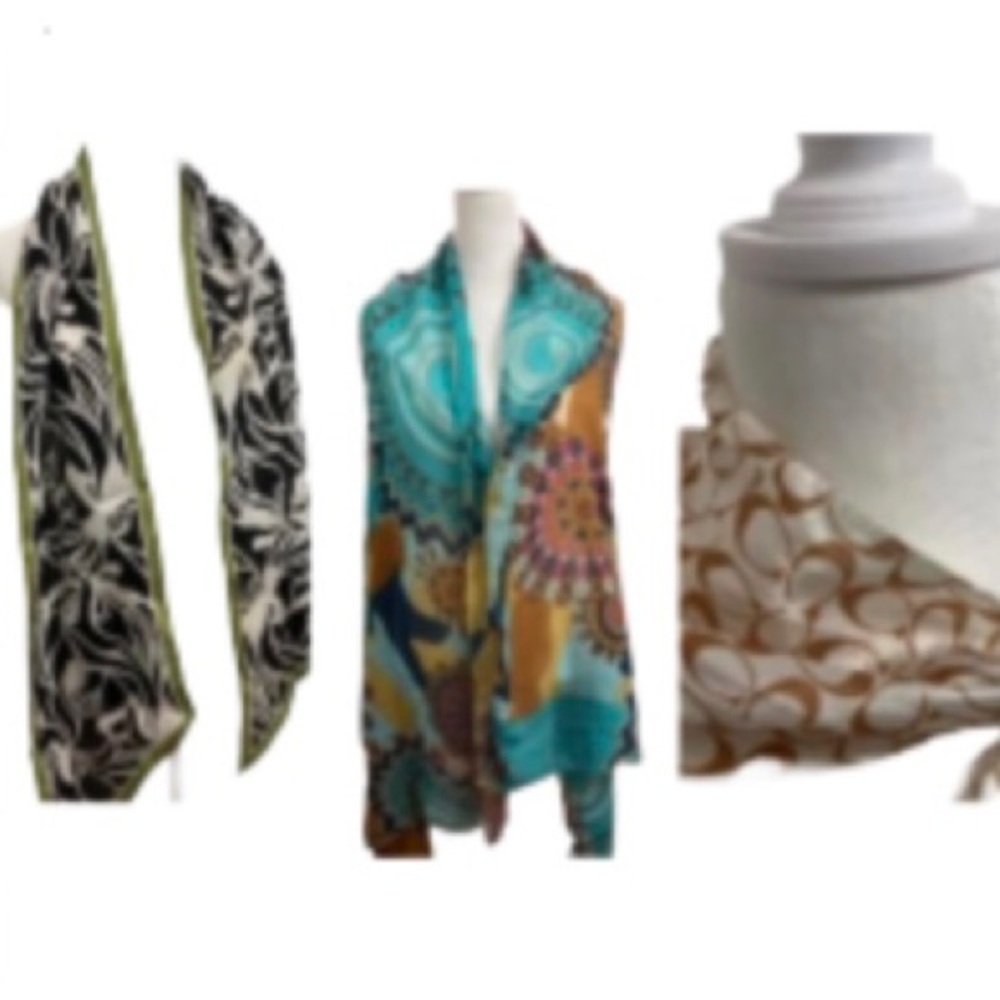 Bundle of Three Fashionable Trendy Scarves - Picture 2 of 9